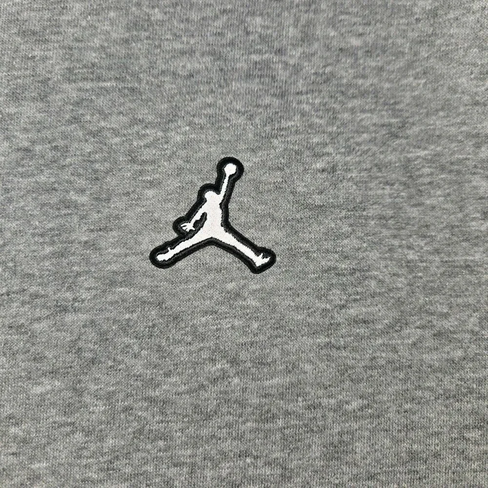 Mens Air Jordan Brooklyn Fleece Crewneck Sweatshirt Gray Medium Jumpman